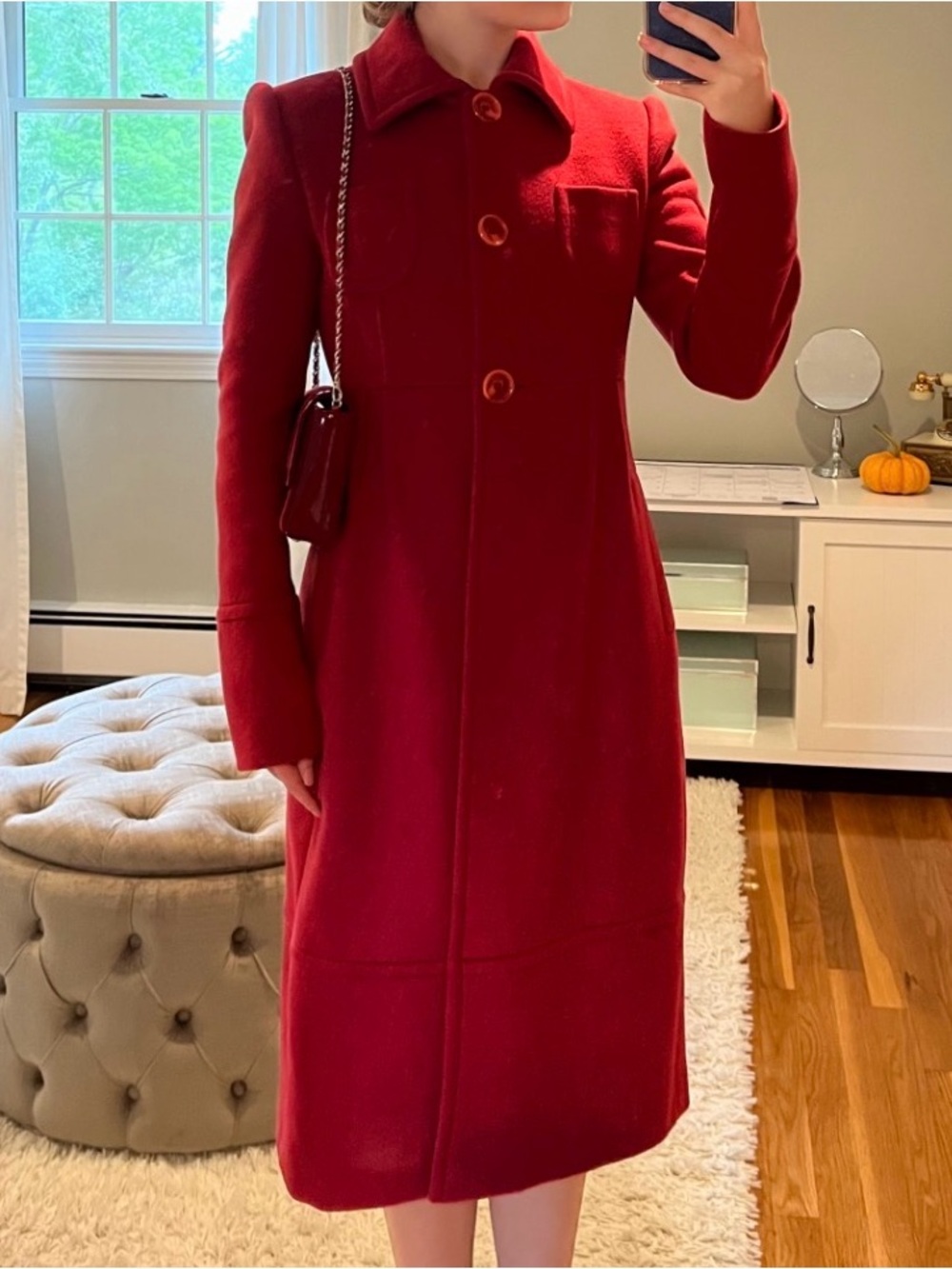 Audrey Hepburn style Blumarine coat